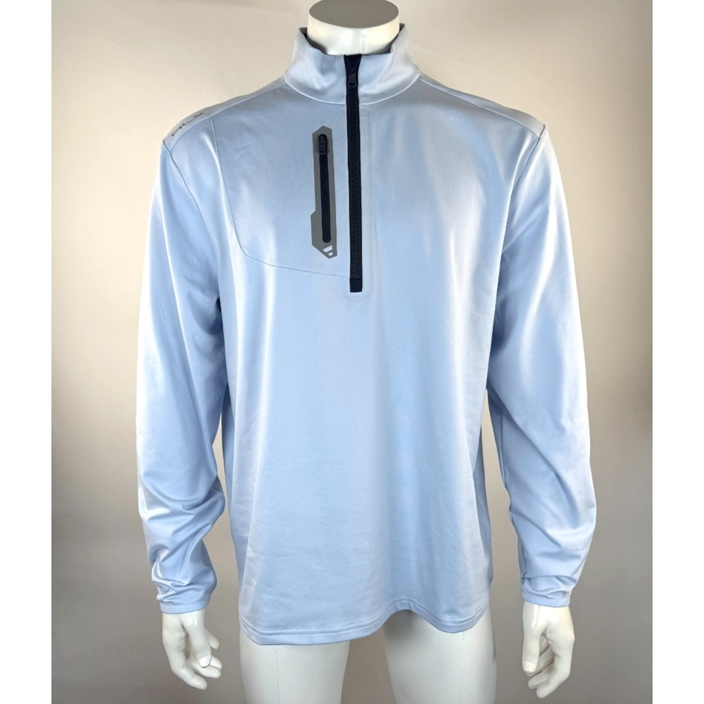 Ralph Lauren RLX Golf Performance Jersey 1/4 Zip Pullover Men XL EUC Long Sleeve
